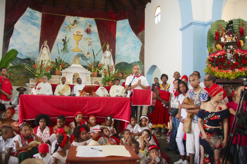 Intervención del Gobernador Héctor Rodríguez en la iglesia Nuestra Señora de Altagracia